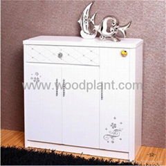 Creative Design wood shoe cabinet Easily fixing wooden shoe rack 