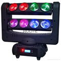 8PCS 10w CREE RGBW moving head Led beam spider light 2