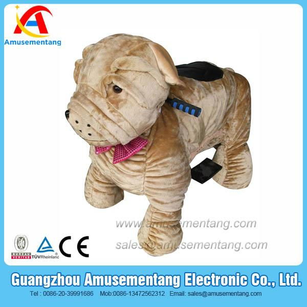 Amusementang  dog walking car toy ride on game for kids in supermarket 2