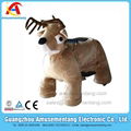 Amusementang deer plush anmals ride games for sale coin operated electric car  3