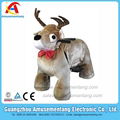 Amusementang deer plush anmals ride