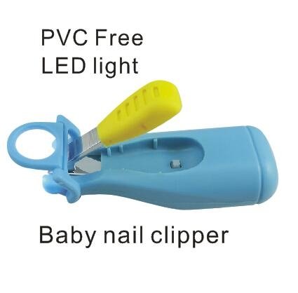 LED night light baby nail clipper with 5-fold magnifier 2