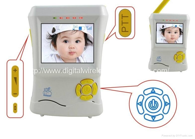 2.4inch Wireless Video Baby Monitor with Temperature Detector 2