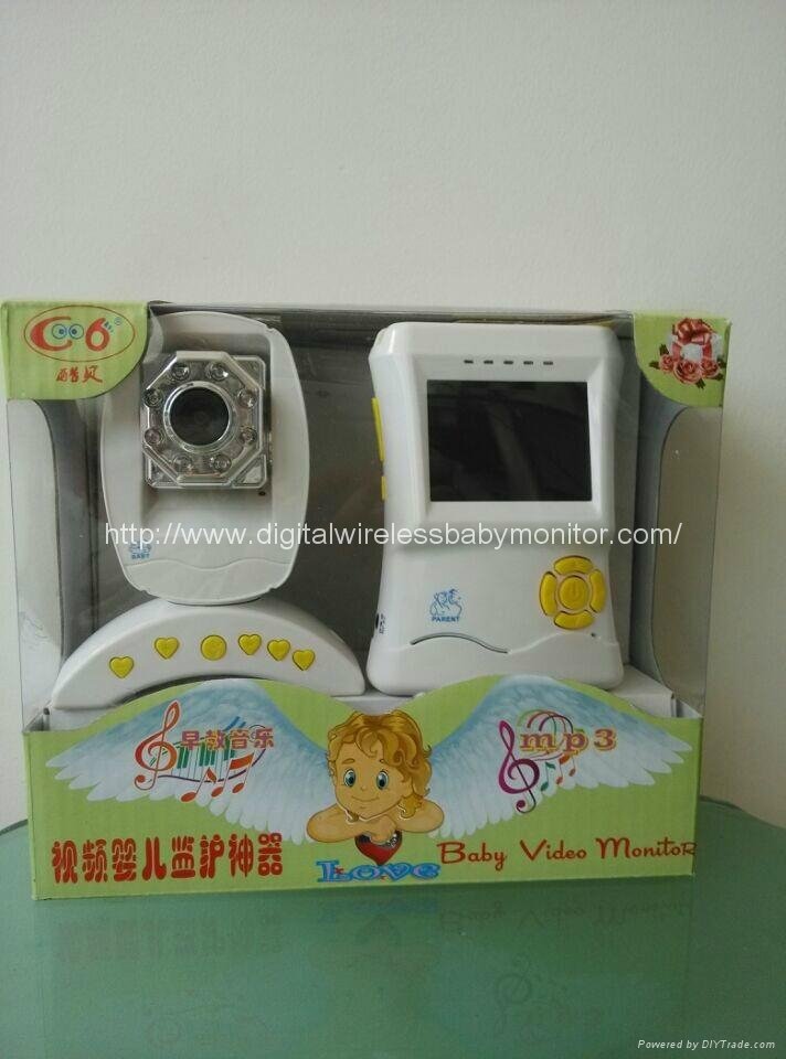 2.4inch Wireless Video Baby Monitor with Temperature Detector 5