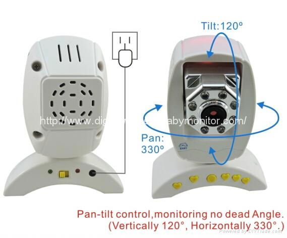 2.4inch Wireless Video Baby Monitor with Temperature Detector 3