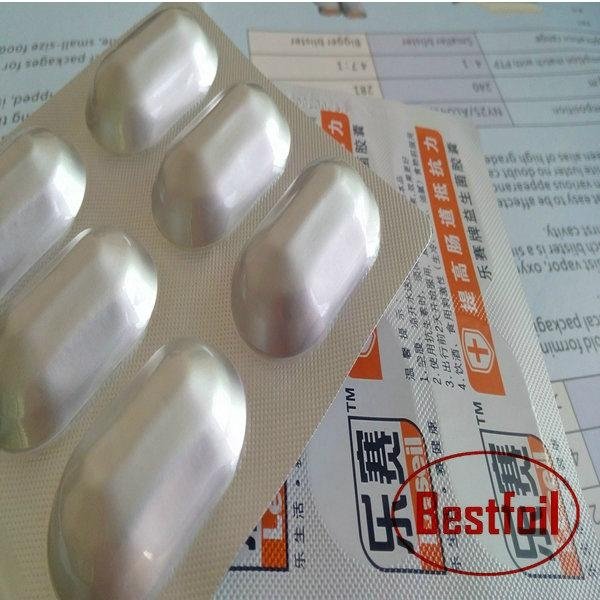Big bubble alu alu bottom foil for pills packaging