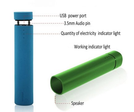 external mobile power bank with speaker battery 2