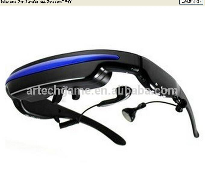 Portable LCD display Video Glasses with 4G flash