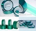 Green Heat Resistant polyester silicone car masking tape 