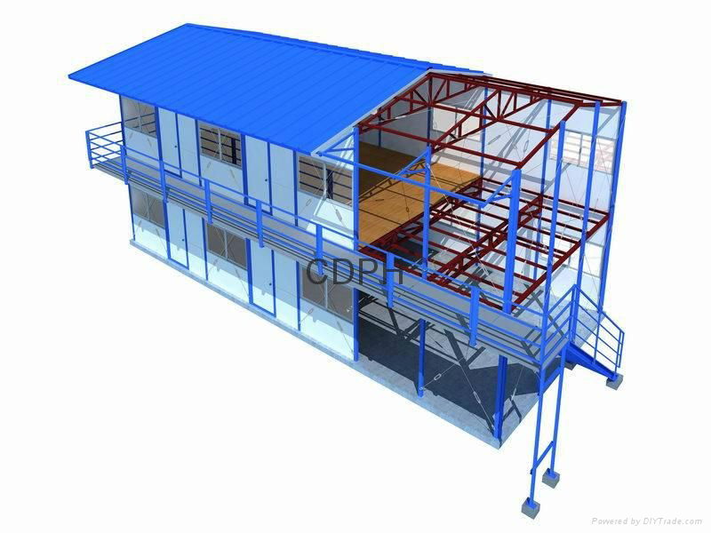 Beijing China sandwich panel prefab house 5