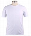 wholesale men’s Plain white cotton T-shirt 2