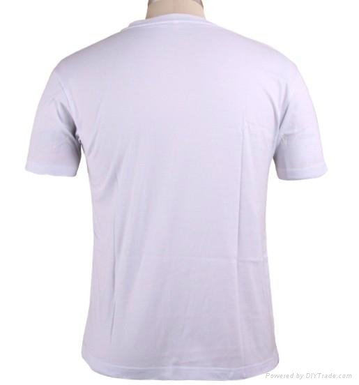 wholesale men’s Plain white cotton T-shirt