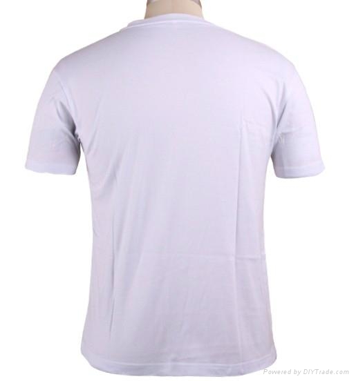 wholesale men’s Plain white cotton Tshirt ZF130210 (China