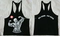 Custom printing sports Tank top fitness singlet  3