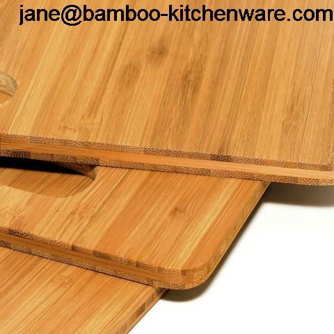 Three Cross-Layer Bamboo Cutting Board Set - 3 Cross Bamboo Layers 5