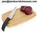 Oval Bamboo Cutting Chopping Board with groove 1