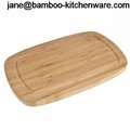 Oval Bamboo Cutting Chopping Board with groove 5