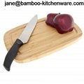 Oval Bamboo Cutting Chopping Board with groove 2