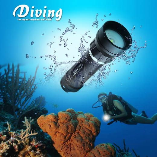 Hi-max wide angle scuba diving video light x8 3