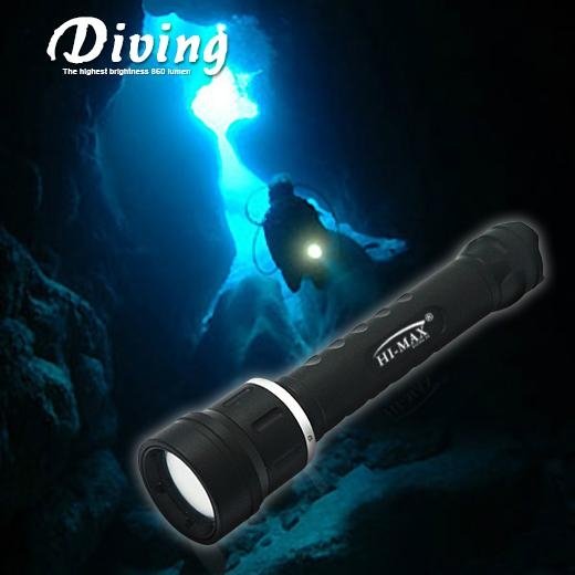 Hi-max scuba underwater dive video / photo light x9 2