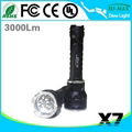 HI-MAX X7 3000lumen LED diving flashlight 2