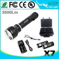 HI-MAX X7 3000lumen LED diving flashlight 5