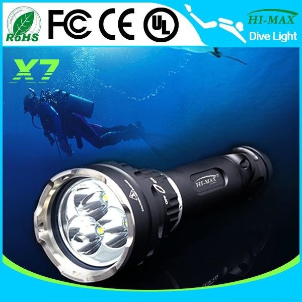 HI-MAX X7 3000lumen LED diving flashlight