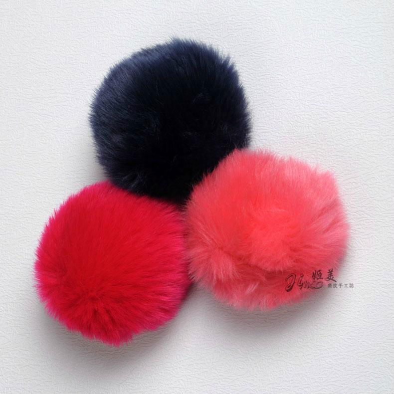 faux fur ball ,faux habbit ball 4