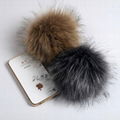 faux raccon fur ball ,faux fur ball