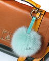 Fox ball pendant for bag,fur pendant 5