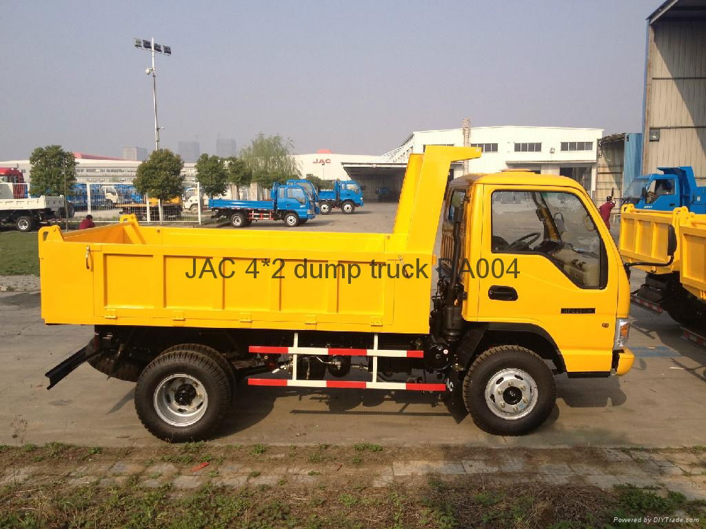 JAC 4*2 mini dump truck,3-ton Loading, 80km/hour ,DA004