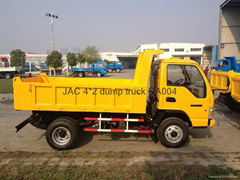 JAC 4*2 mini dump truck,3-ton Loading,