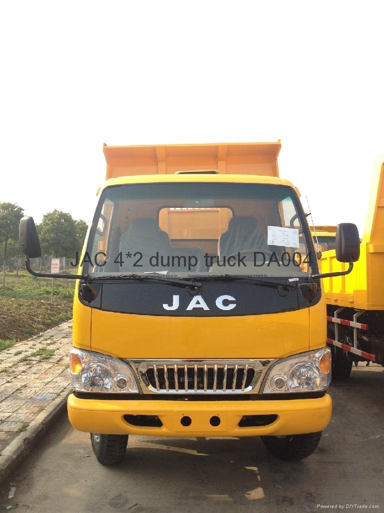 JAC 4*2 mini dump truck,3-ton Loading, 80km/hour ,DA004 5