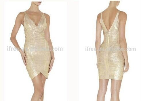 Simple gold foil luxe quality evening wear for women