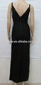 Elegant black long maxi bandage dress