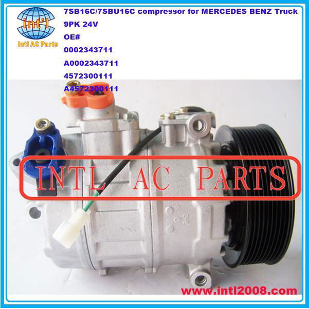 A4572300111 DENSO 7SB16C 7SBU16C ac compressor for MERCEDES BENZ AXOR/MB AXOR  