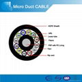 micro air blown duct fiber optic cable