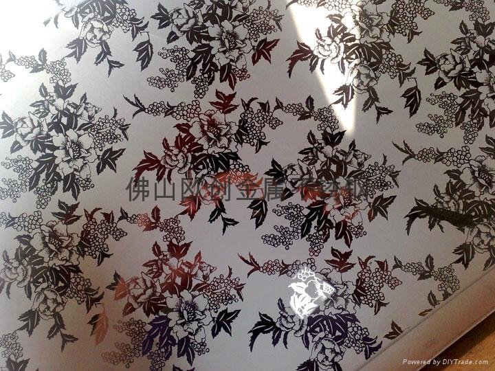 China Foshan color stainless steel etching 5