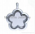 Stainless Steer Magnetic Floating Locket 2