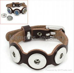 Chunk Watchband Genuine Leather Bracelet