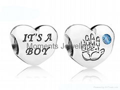 Heart Shaped Nice Bead Charms Wholesale