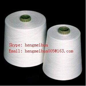 Sell Polyester Spun Yarn Virgin 30S Raw White or Dyed Colors