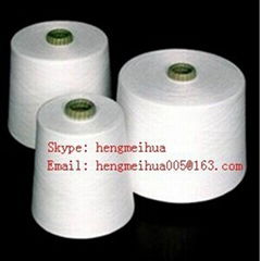 Sell Spun Polyester Yarn Virgin Raw White or Dyed Color 38S