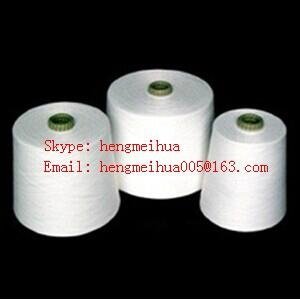 Sell Polyester Spun Yarn Virgin Raw White or Dyed Color 40S 