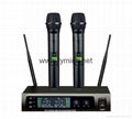 UHF Dual Channels Wireless Microphone 1