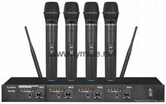 UHF Four Channel Wireless Microphone