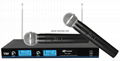 Dual channels rack-mount wireless microphone