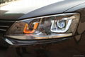 Volkswagen Jetta 6 GLI headlight with LED DRL for halogen replica  5