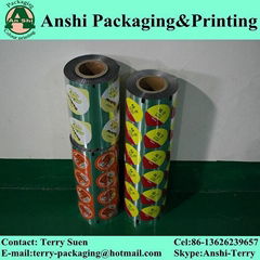 Custom printing aluminum heat sealing film for ps cup