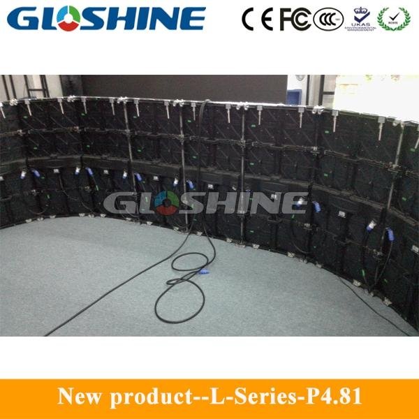 Indoor P4.8I low price high refresh led advertising dancing screen 3